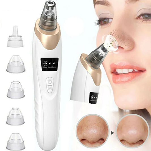 5-In-1 Rechargeable Suction Acne and Blackhead Remover for Men and Women